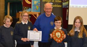President john with the 2019 Winners Newton Primary